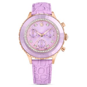 Swarovski Purple Chronograph Watch